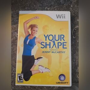 Nintendo Your Shape Featuring Jenny McCarthy - Yellow & Blue Cover